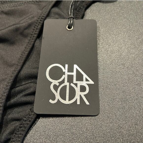 NWT Chaser Bikini Bottom, Black Double Strap, Women’s Medium - Picture 2 of 4